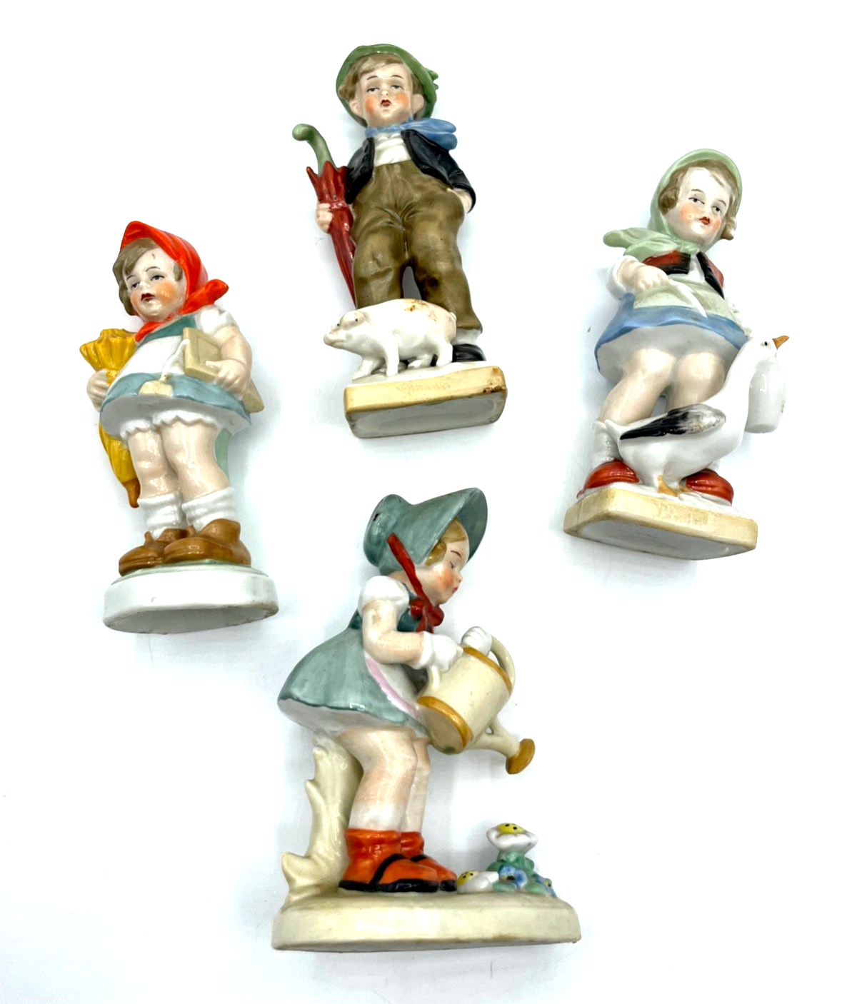 4 alte Kinder Porzellan Figuren Nippes um 1900 handbemalt allerliebst gepflegt4