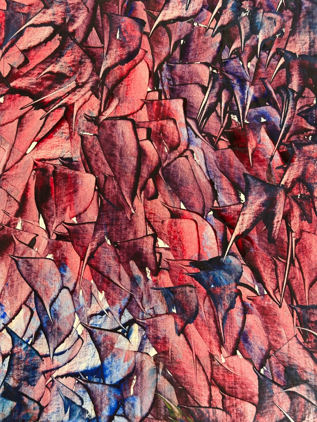 Alfred Tatzel - Öl auf Hartfaser - Mutationen - farbliche Komposition - signiert5