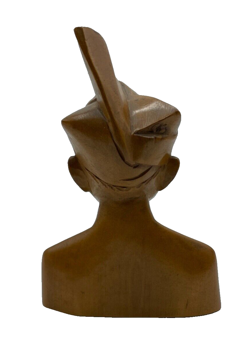 Alte Rosenholz Büste aus Bali Tempeldiener Tempeltänzerin H 16 cm6