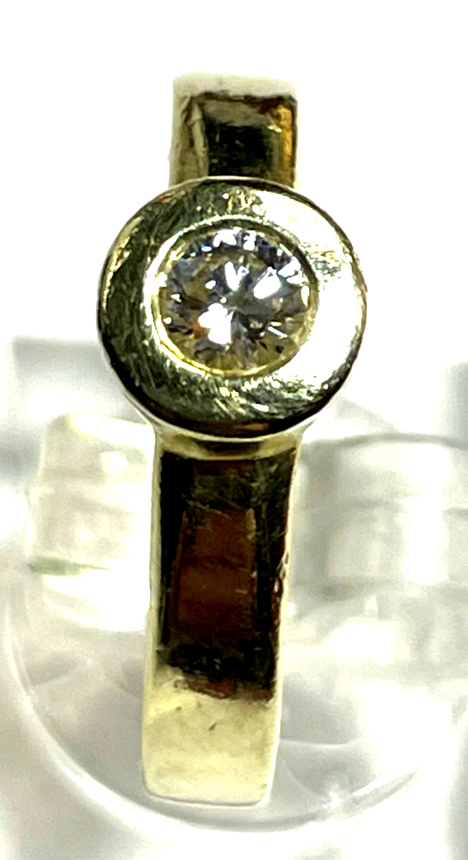 585 Gold 14 K Ring Solitär Brillant 0,5ct. unisex solide Juwelier Qualität RG 564