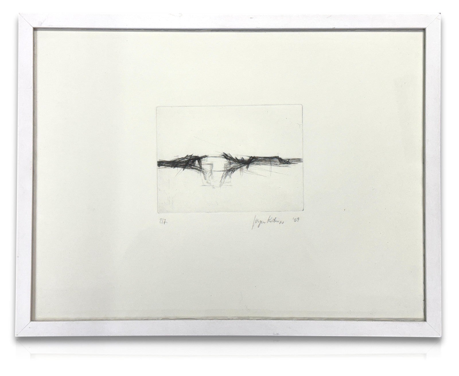 Jürgen Kottsieper - Radierung 2009 - signiert - Nr. 2/7 - expressive Komposition0
