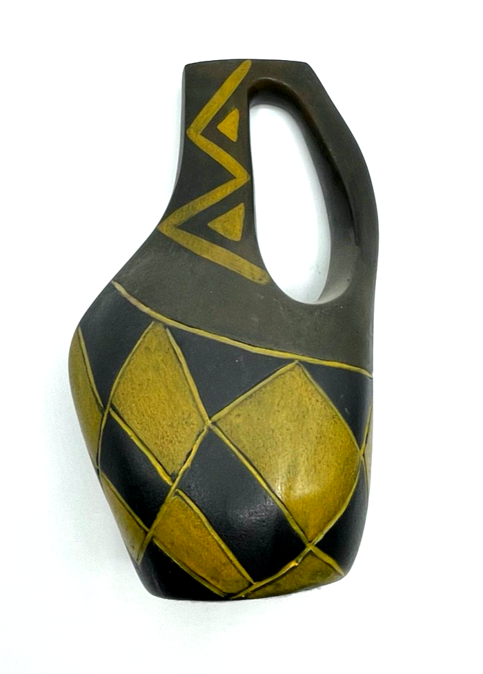Antik interessantes Keramik Objekt Keramikvase Art Déco ? mega Design H 26 cm3