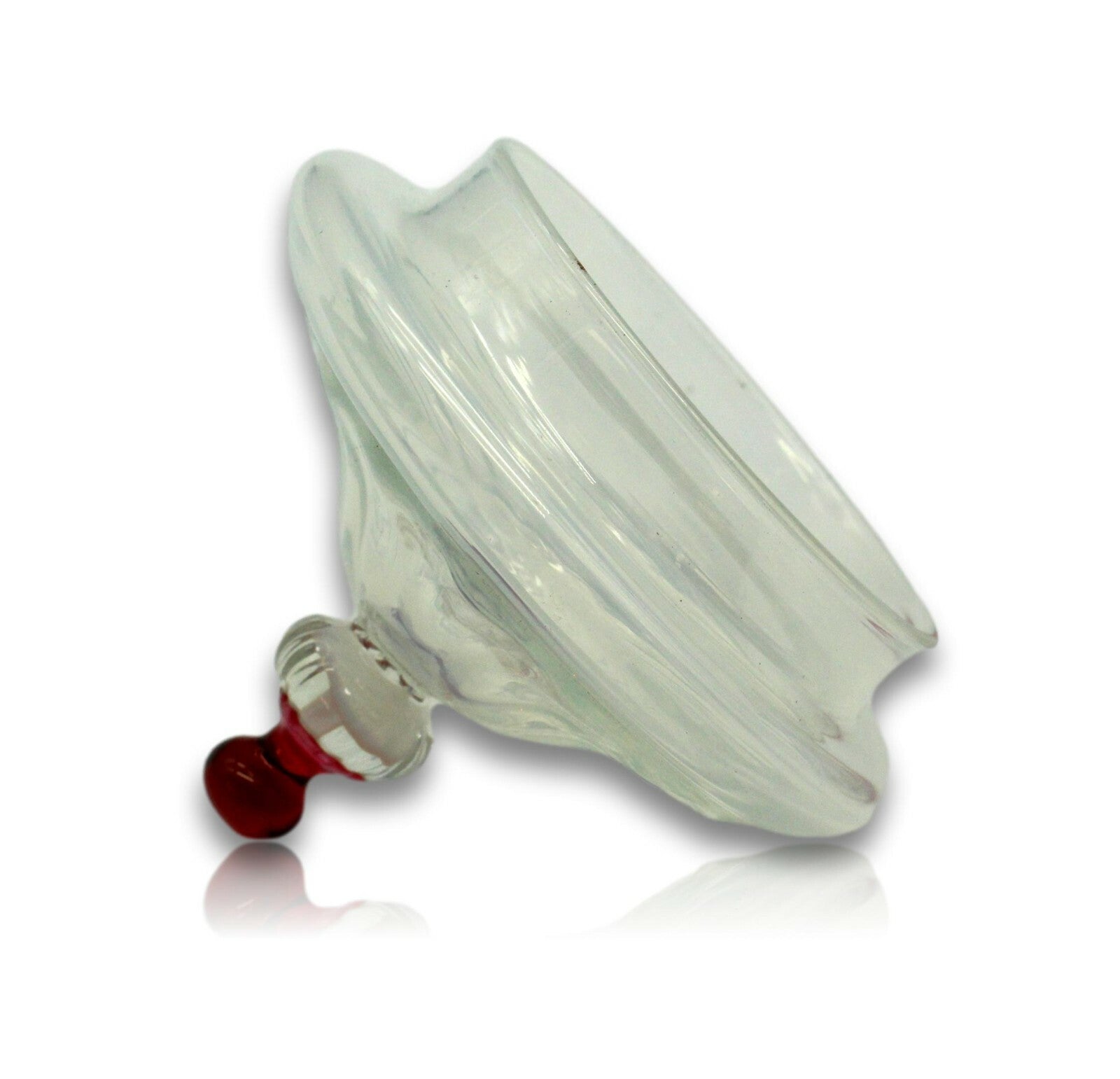 Murano - Glas mit Deckel Opak - Art Glass Design - Salviati - Italien - signiert6