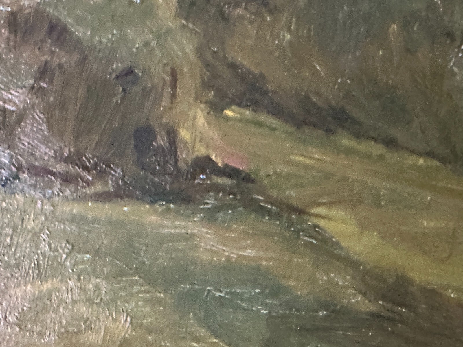Öl auf Karton - Impressionismus - Landschaftsgemälde - gerahmt - unsigniert7