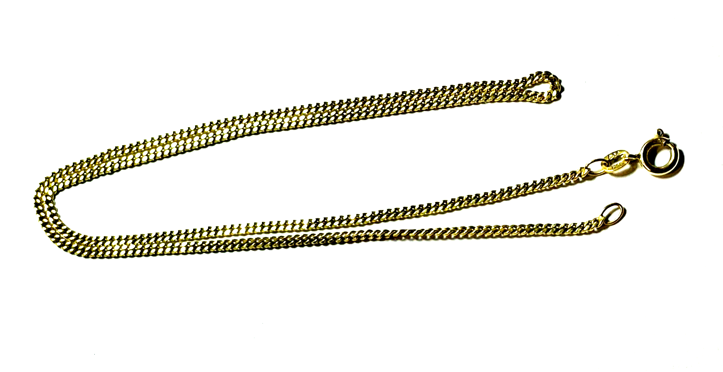 B &S 333 Gold 8 K Gelbgold Kette Panzerkette unisex L 38 cm B 1,2 mm gepfl.4