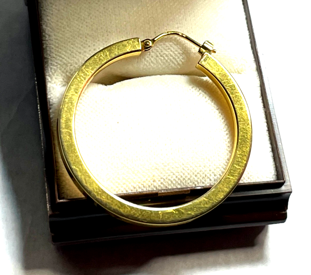 333 Gold 8 K Ohrring 1 gr. Creole Einzelohrring Ø 35 mm B 3 mm Juwelier gepflegt0