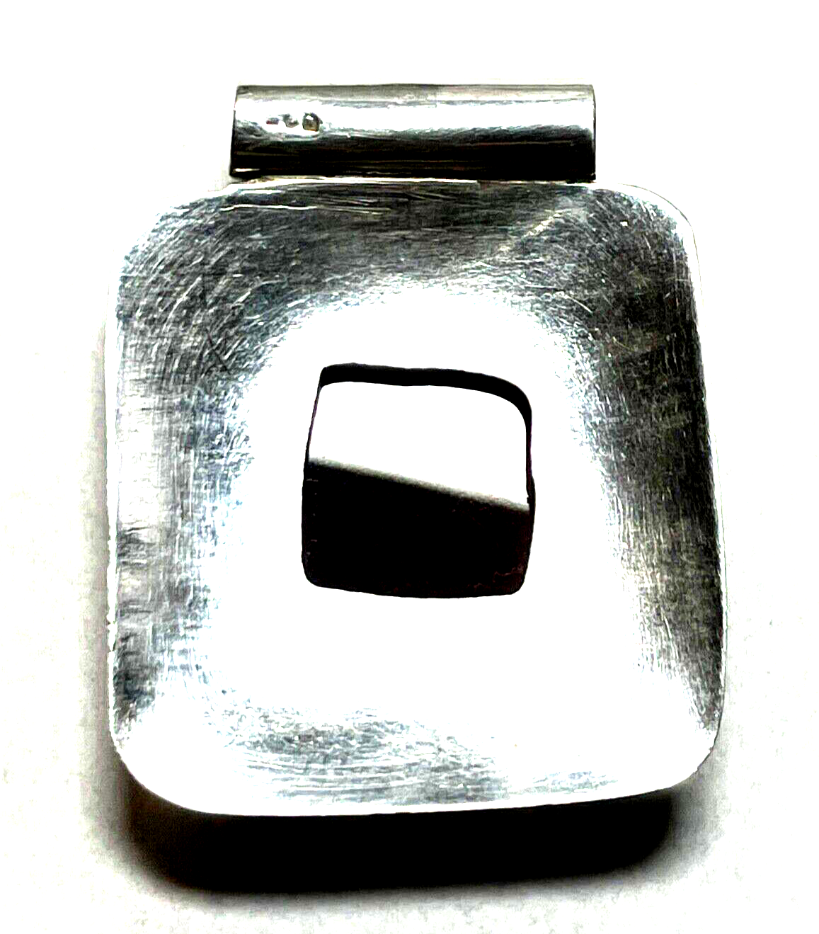 Stattlicher 925 Silber Anhänger Karneol + Bergkristall L 45 B 37 mm Handarbeit10