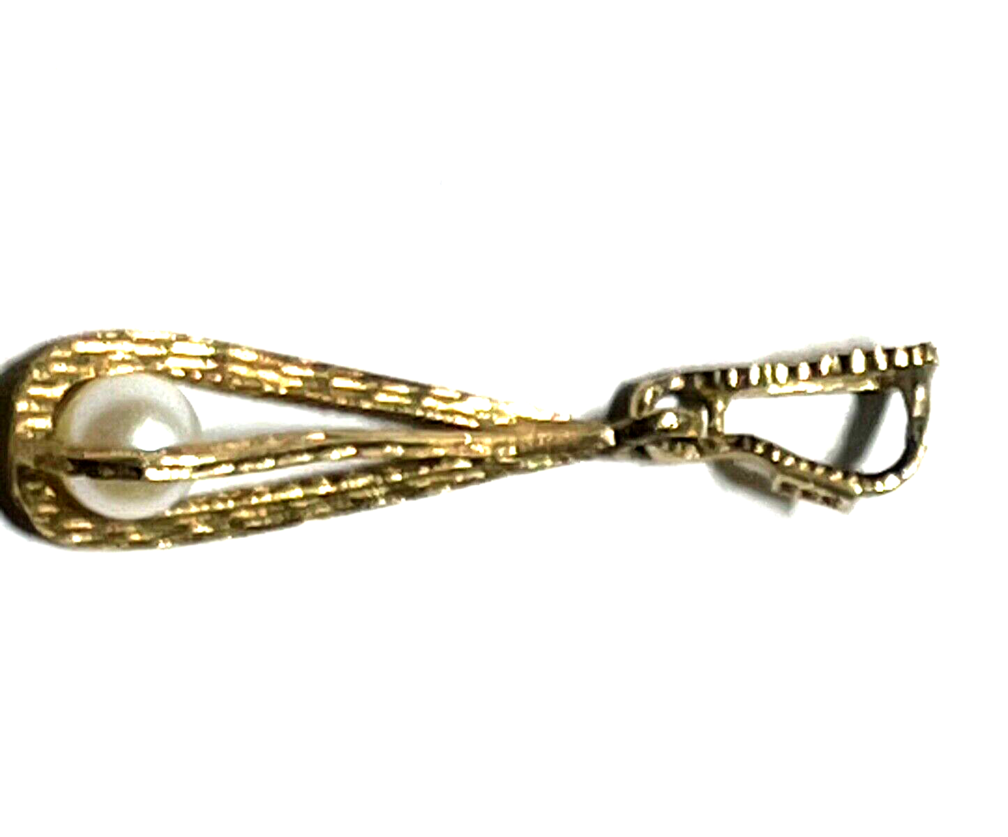 333 Gold 8 K Gelbgold Anhänger Klassiker mit Akoya Perle im Käfig L 30 B 8 mm3