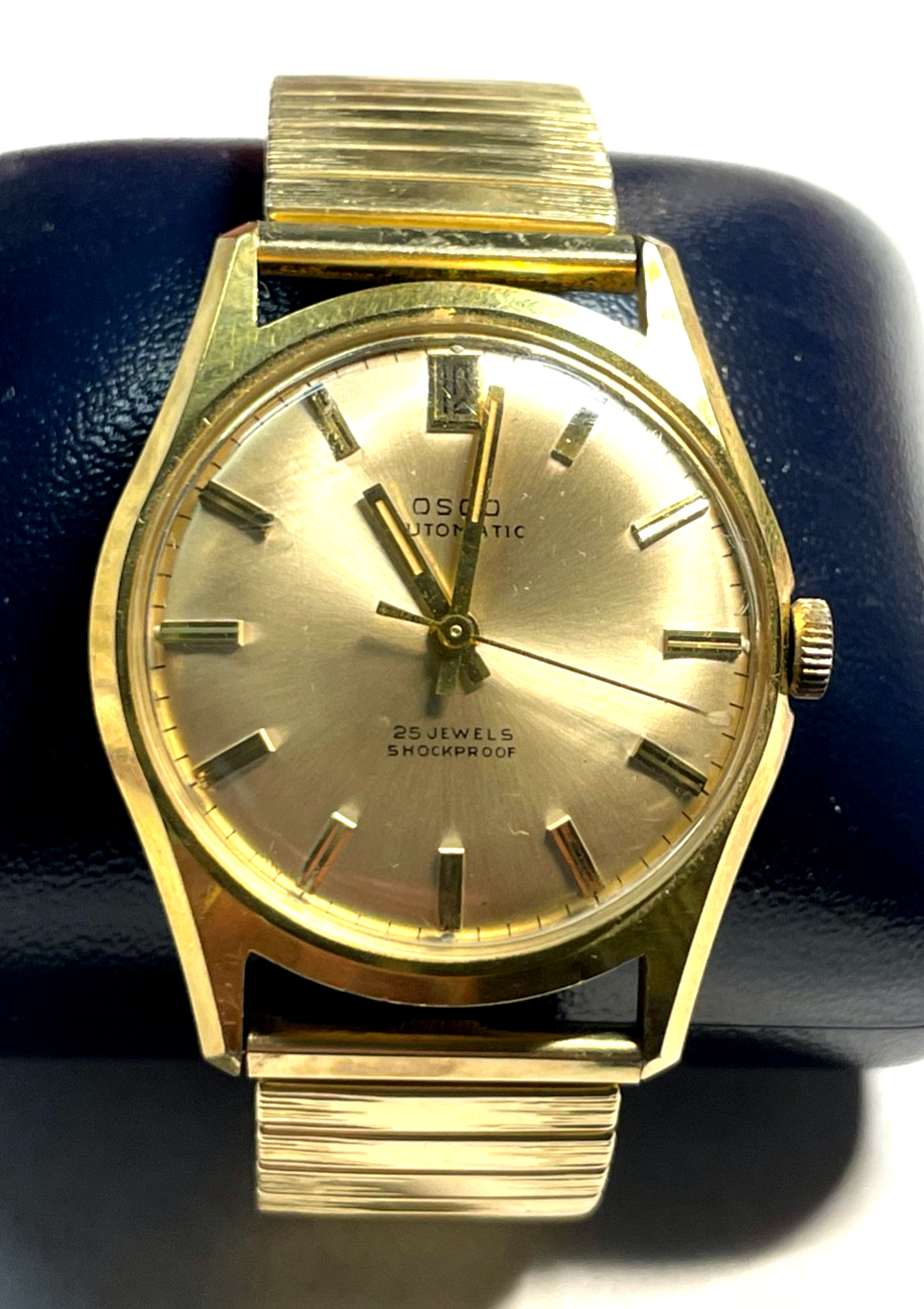 Vintage Herrenuhr OSCO Automatic 25 Jewels shockproof HAU vergoldet läuft gepfl.0
