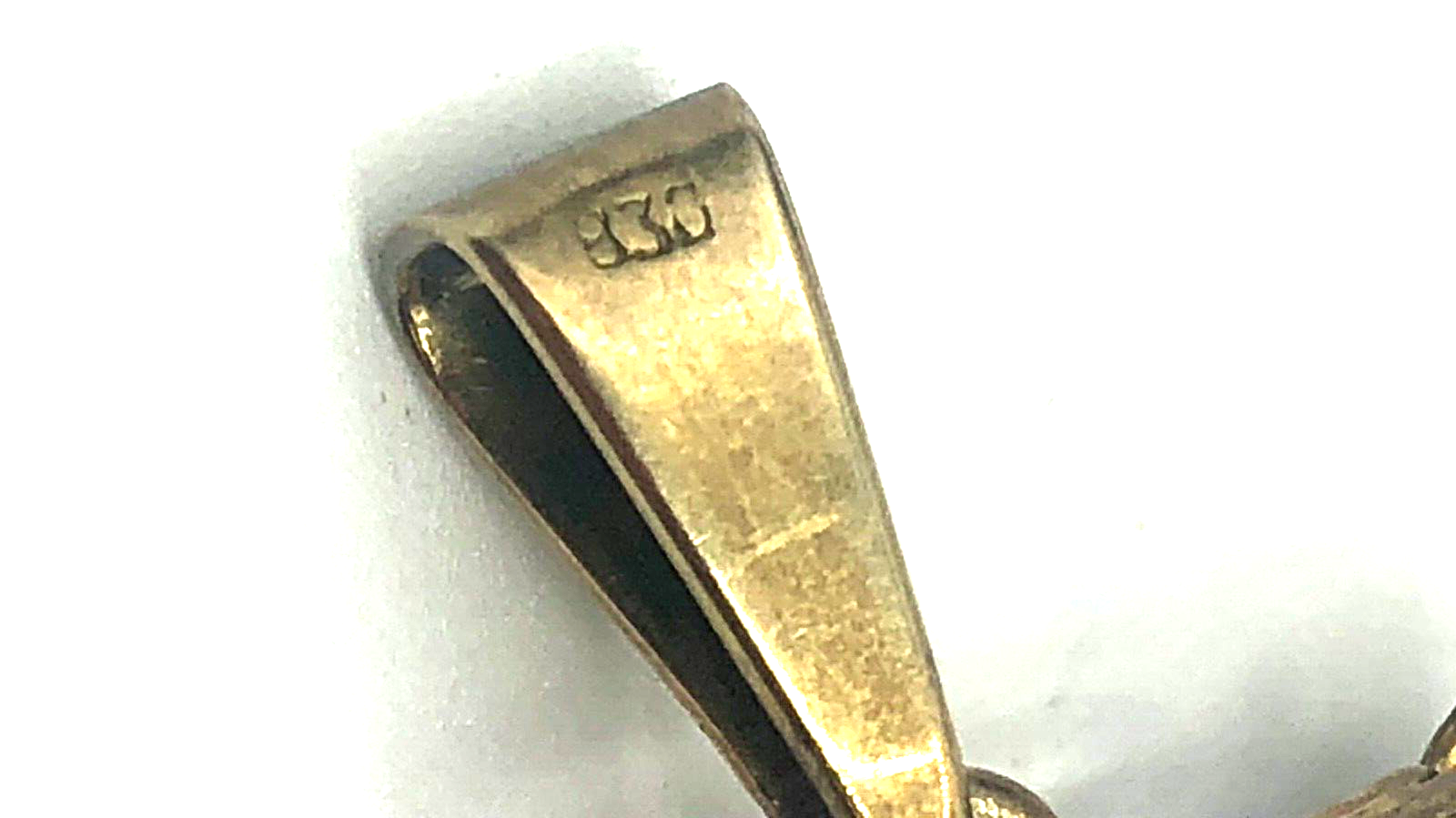 Antik 830 Silber vergoldet stattlicher Anhänger London Schweizer Blau Farbstein7