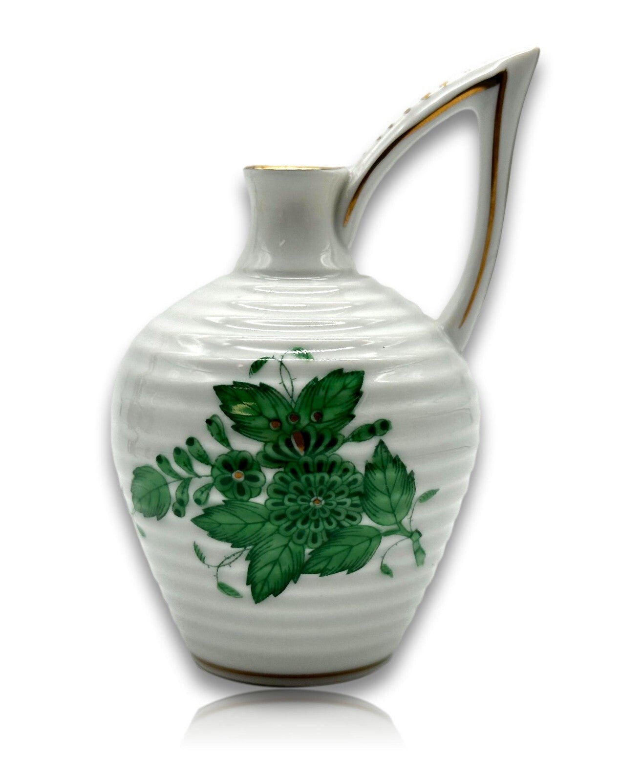Herend 6804 AV - Kleine Vase - Porzellan - Apponyi Green - Handbemalt - Ungarn0