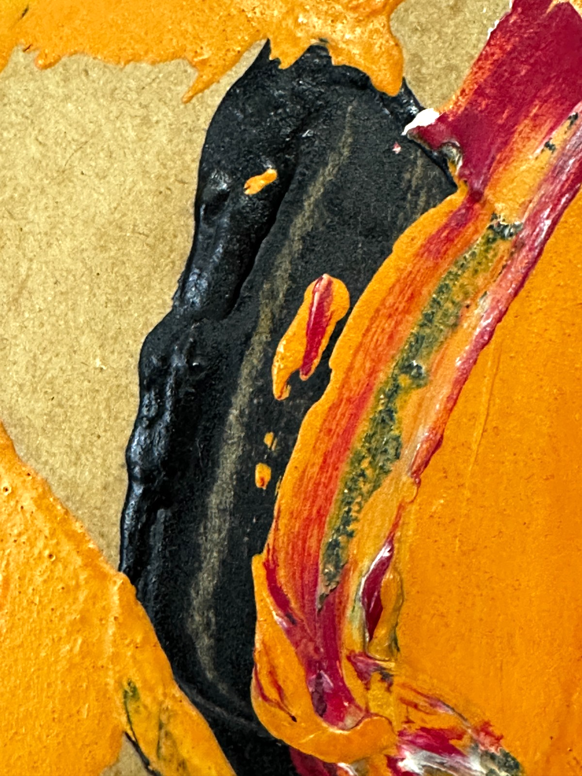 Bohumil Samuel Kečíř – expressives Portrait/Maskenbild - signiert - gerahmt5