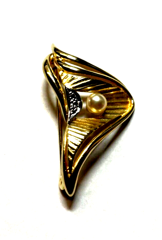 TEKA Klassische Eleganz Brosche Anstecknadel vintage Amerik. Double wie neu!!!1
