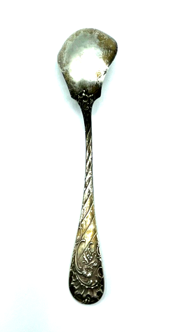 Antik großer 800 Silber Schöpflöffel Vorleger Historismus L 21 cm style rocaille4