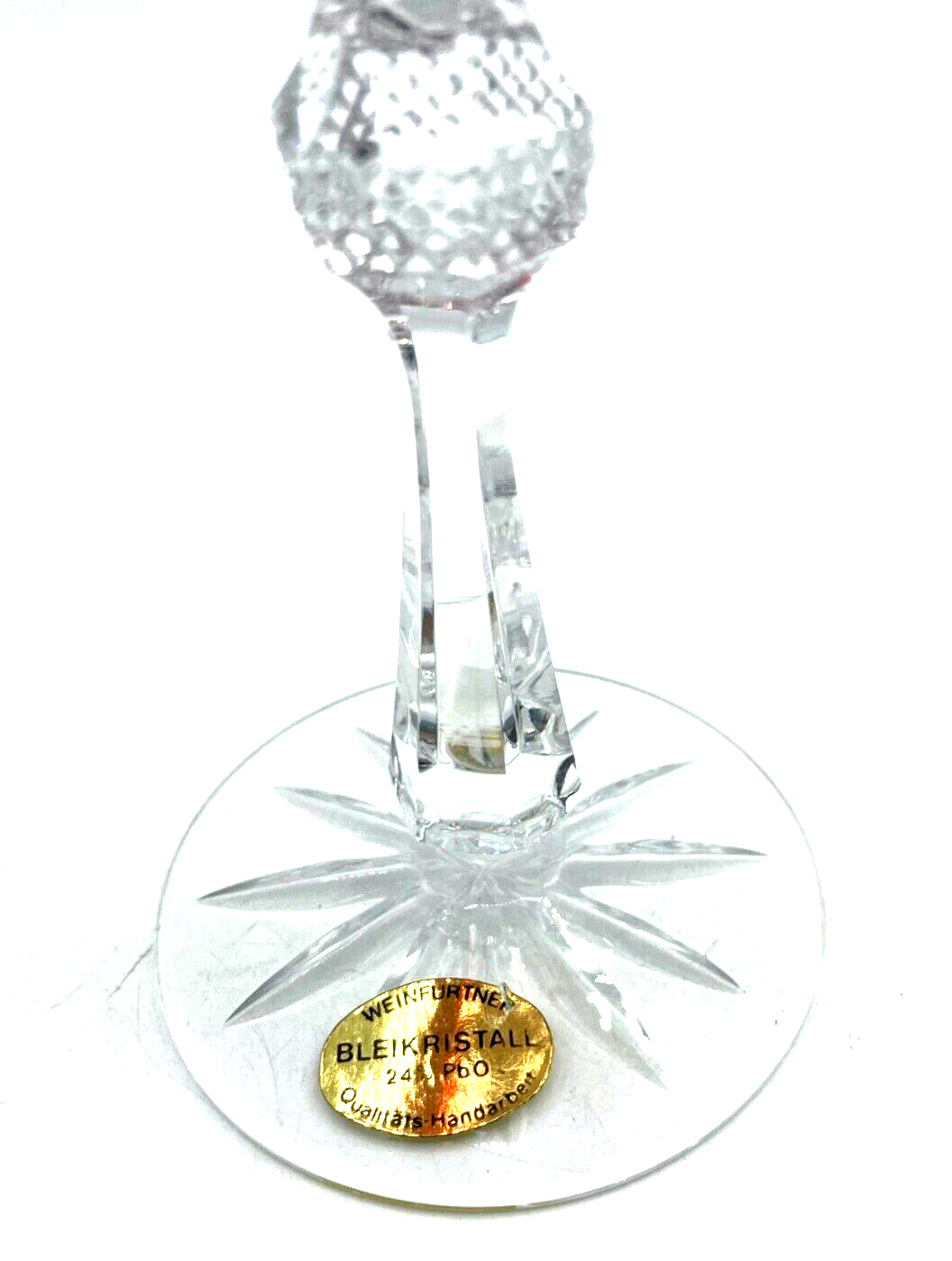 1 Weinfurtner Kristallglas Kristall Glas Weinglas Überfang leuchtend Purpur 19,52