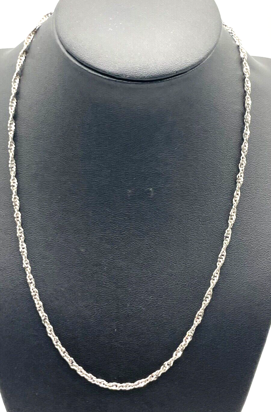 Solide Milor Italy 925 Silberkette Design Singapur Kordelkette L 45,5 cm unisex2