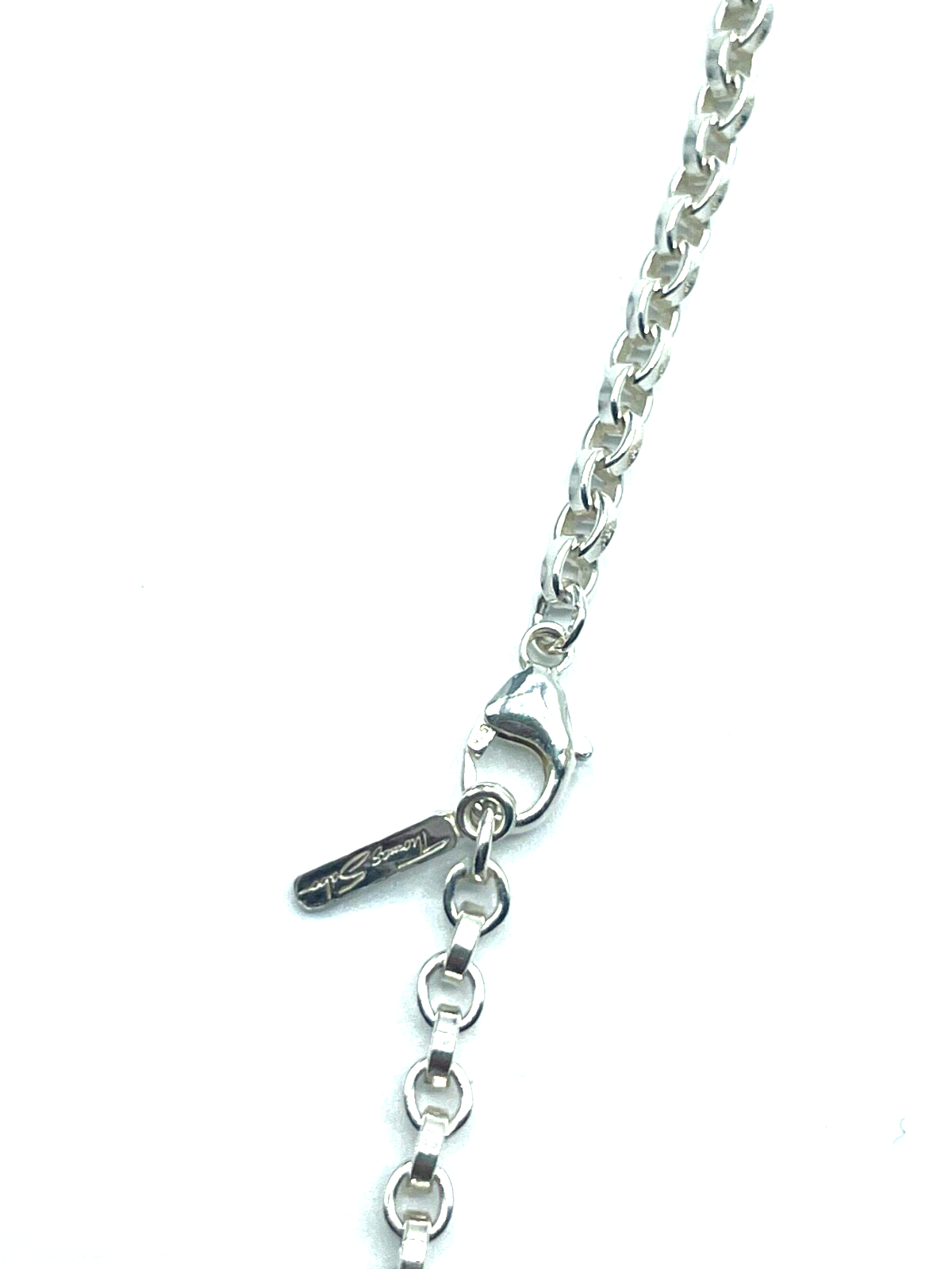 Original Thomas Sabo massive 70 cm lange Kette mit gr. Onyx Anhänger L 36 mm3