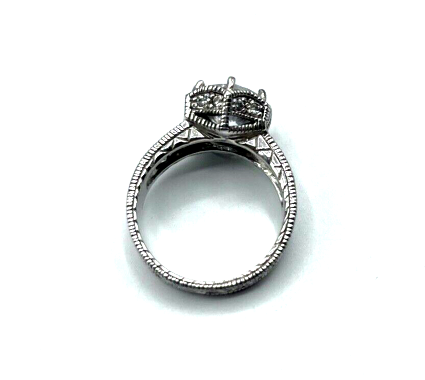 Mega Statement 925 Silber Ring Zirkonia Feuer Ø 10 mm RG 60 Ø 19 mm Cocktail8