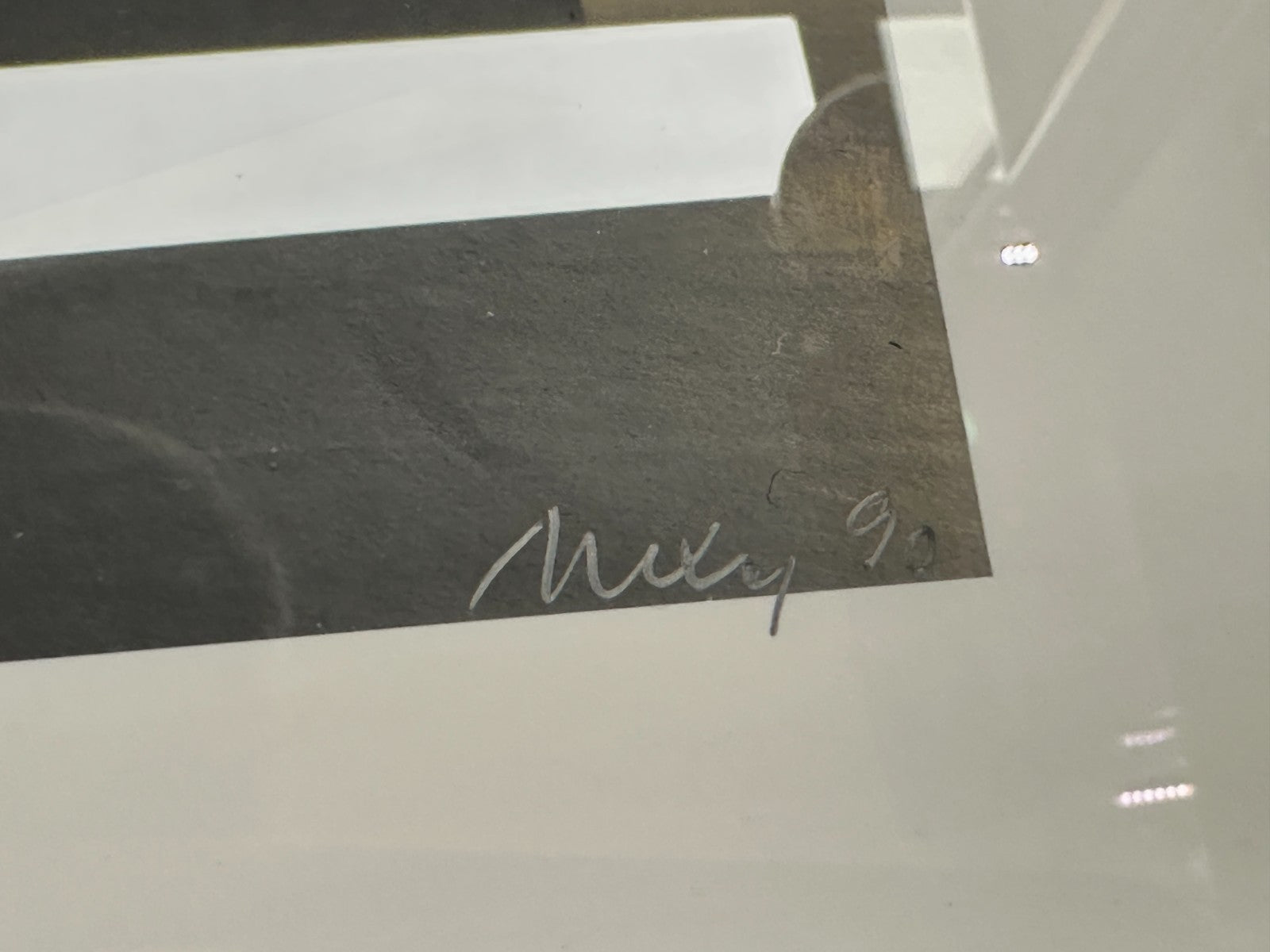 Horst Alexy – Signierte Fotografie von 1990 - Lichtobjekt-Inszenierung - gerahmt9