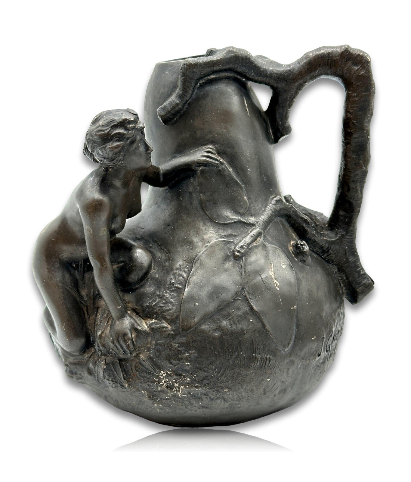 Jean Garnier 1853-1930 - Art Nouveau Jugendstil Vase um 1900 - weiblicher Akt1
