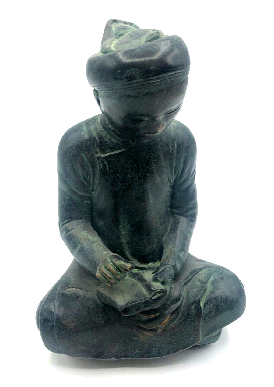 Vintage Austin Figur Chinesischer Schreiber Gelehrter bronziert Top Qualität H221