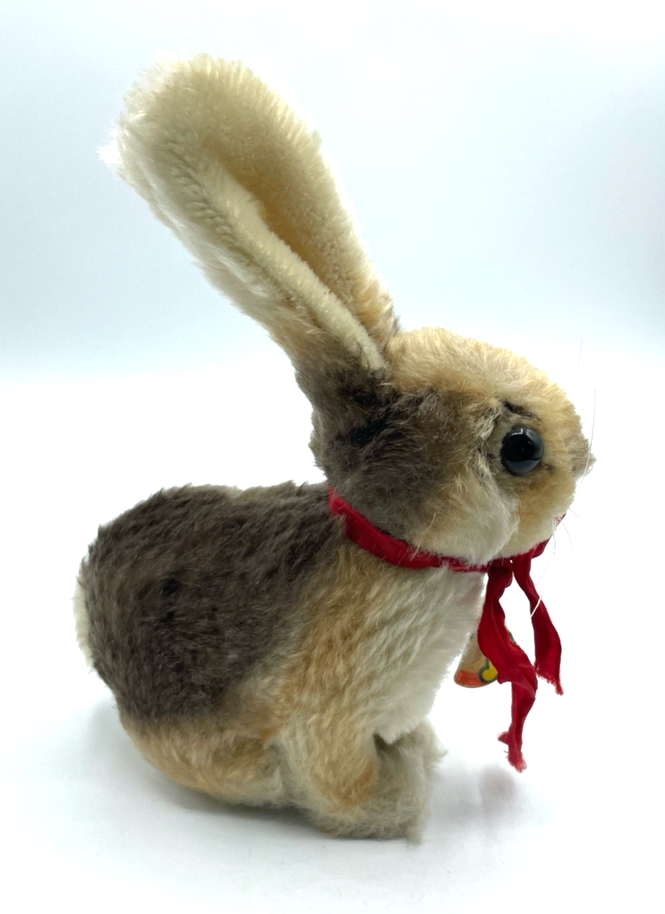 Antik Steifftier Steiff Hase Sonny gepflegt H  20 cm L 16 cm Knopf Fahne Label5
