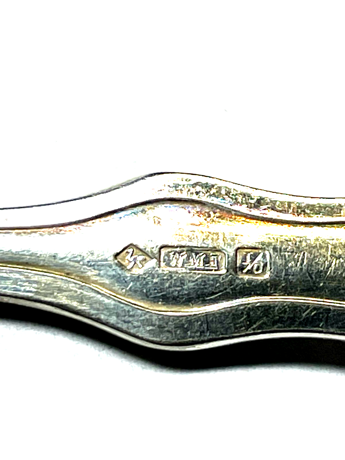 6 x Jugendstil WMF Gabel Kuchengabel Modell 27 Lilie Wasserlilie sehr gepflegt7