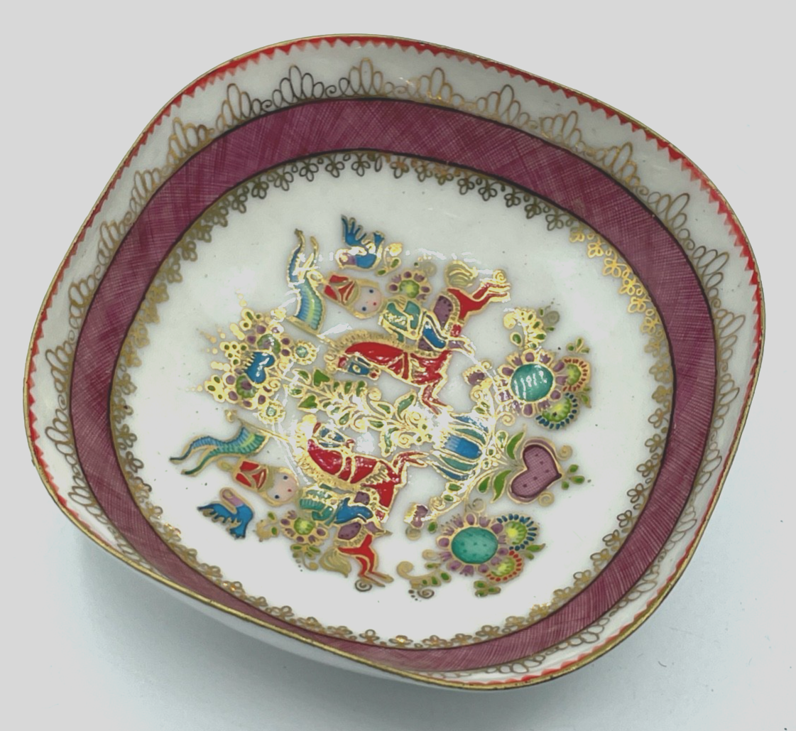Vintage Handmade Austria Emaille auf Messing Schale 60erJ im Topzustand4