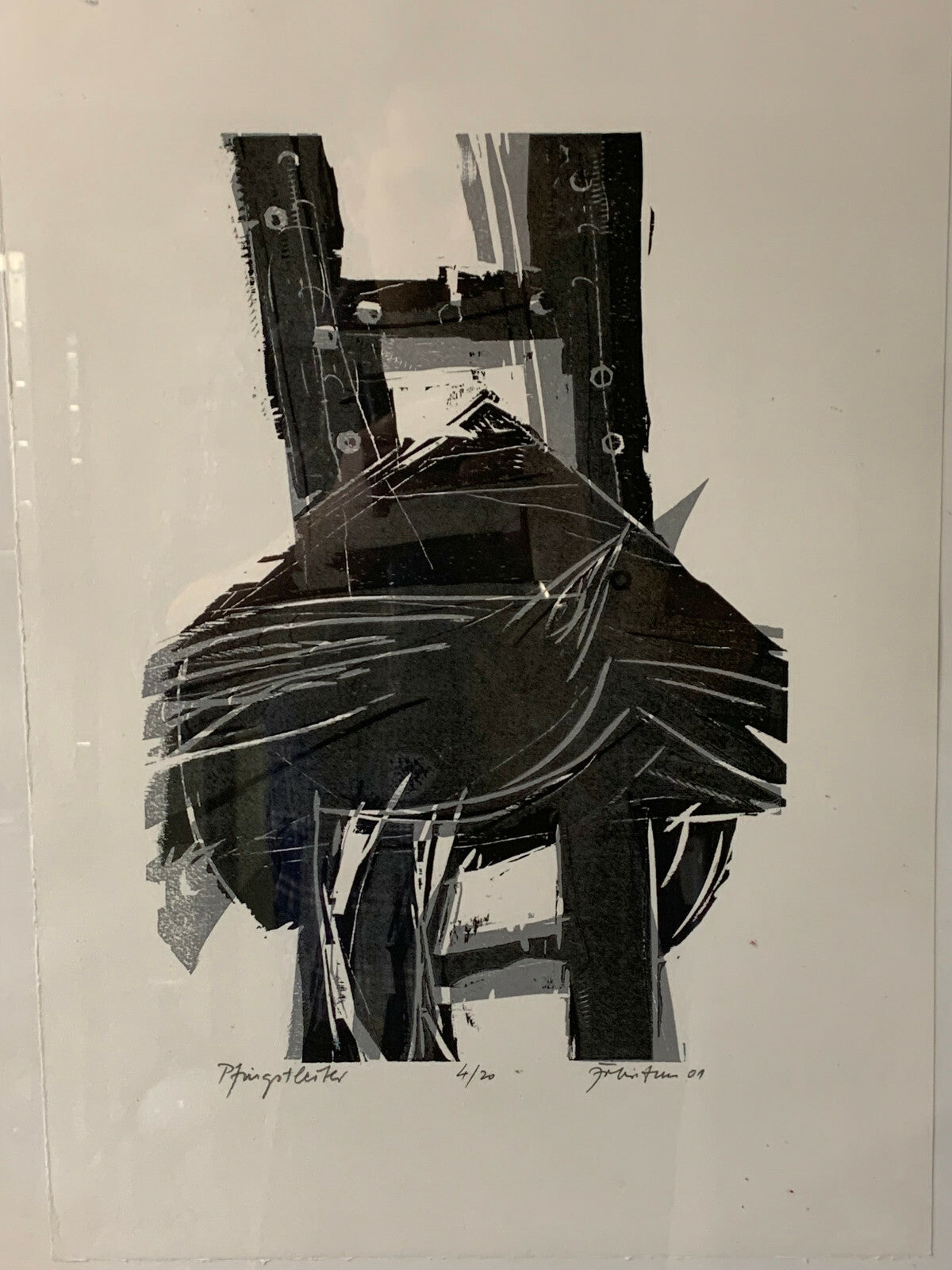 Gerd Fabritius - Farbserigraphie - Pfingstleiter - signiert - limitiert gerahmt1