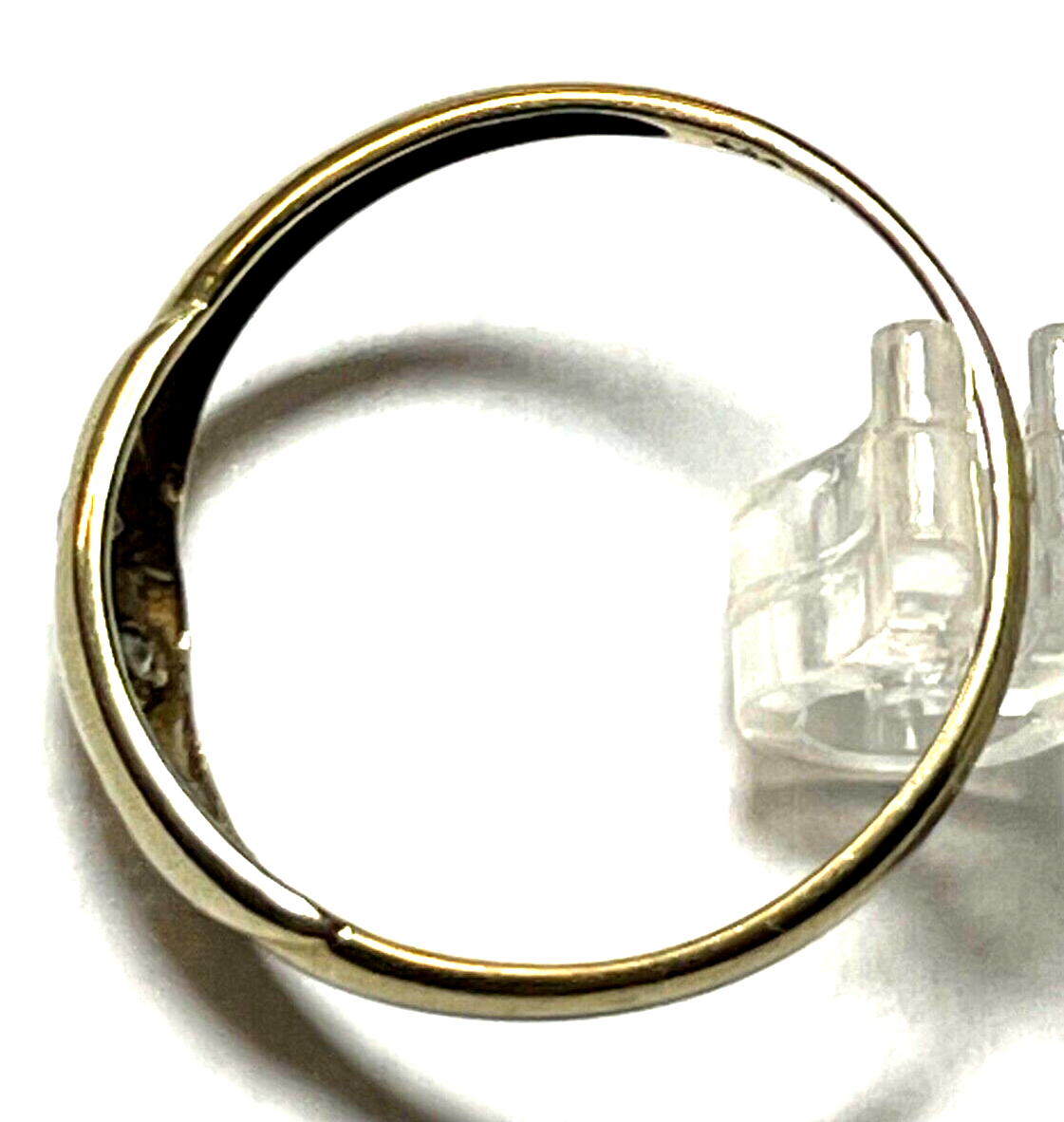Modernes Design 333 Gold 8 K Ring 3x Weißtopas Ø 18 mm RG 57 Juwelier gepflegt3
