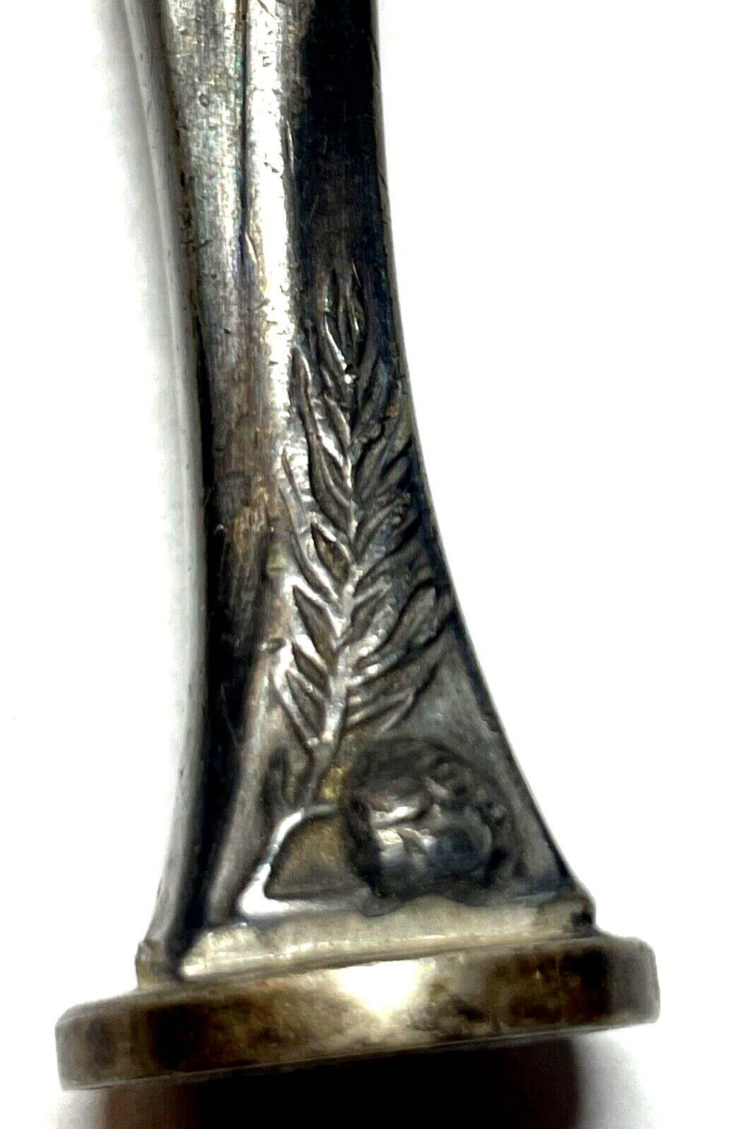 Antik Jugendstil WMF Petschaft Britannia versilbert AF FA ? Initialen L 18,2 cm3