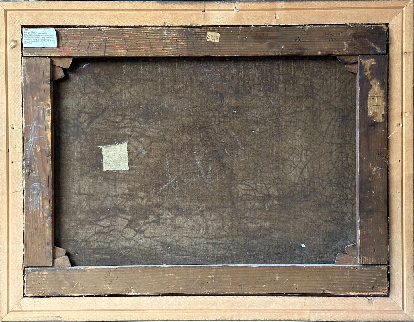 Öl auf Leinwand - Eduard Böhm 1830-1890 Österreich - Landschaftsgemälde um 186011