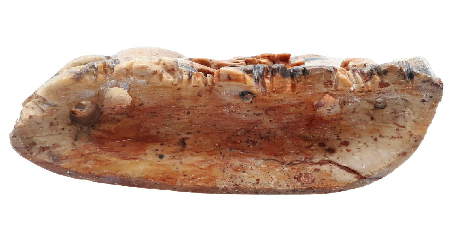 Speckstein Schnitzerei - China 19. Jhd - Ziervase Pinselwäscher - Soapstone 6