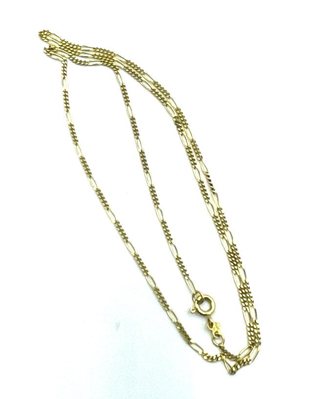 333 Gold 8 K Halskette Figaro Kette Juwelier L 50,5 cm B 2 mm unisex gepflegt4