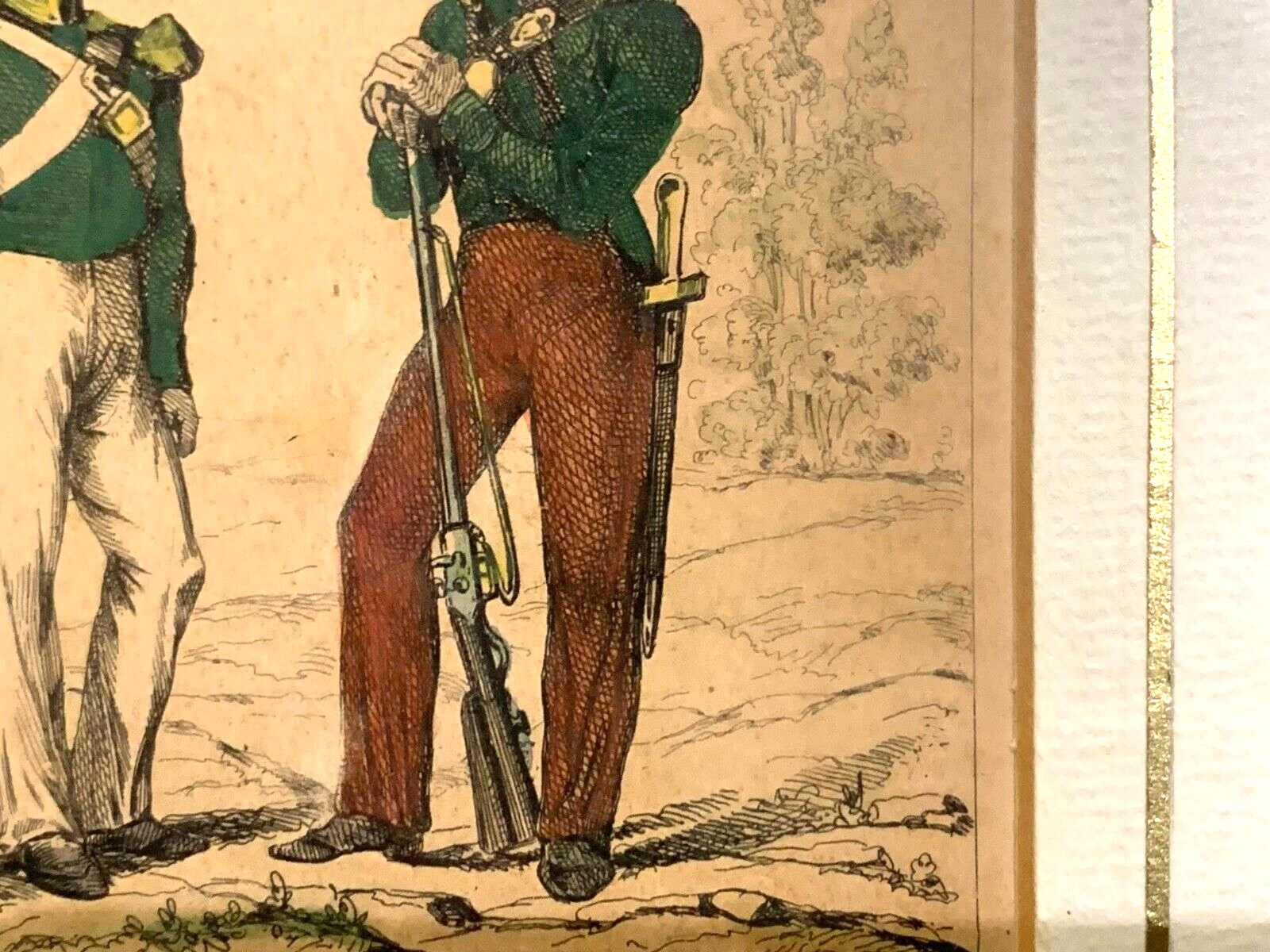 Lacauchie - Stahlstich koloriert - Historische Uniform - Portugiesische Truppen5