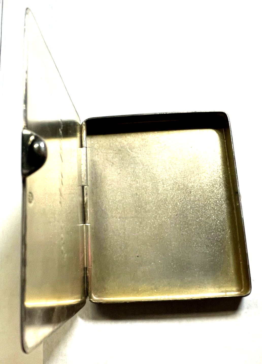 Antik massives Silber Etui Visitenkartenetui um 1935 Dänemark gepflegt 85,11 Gr3