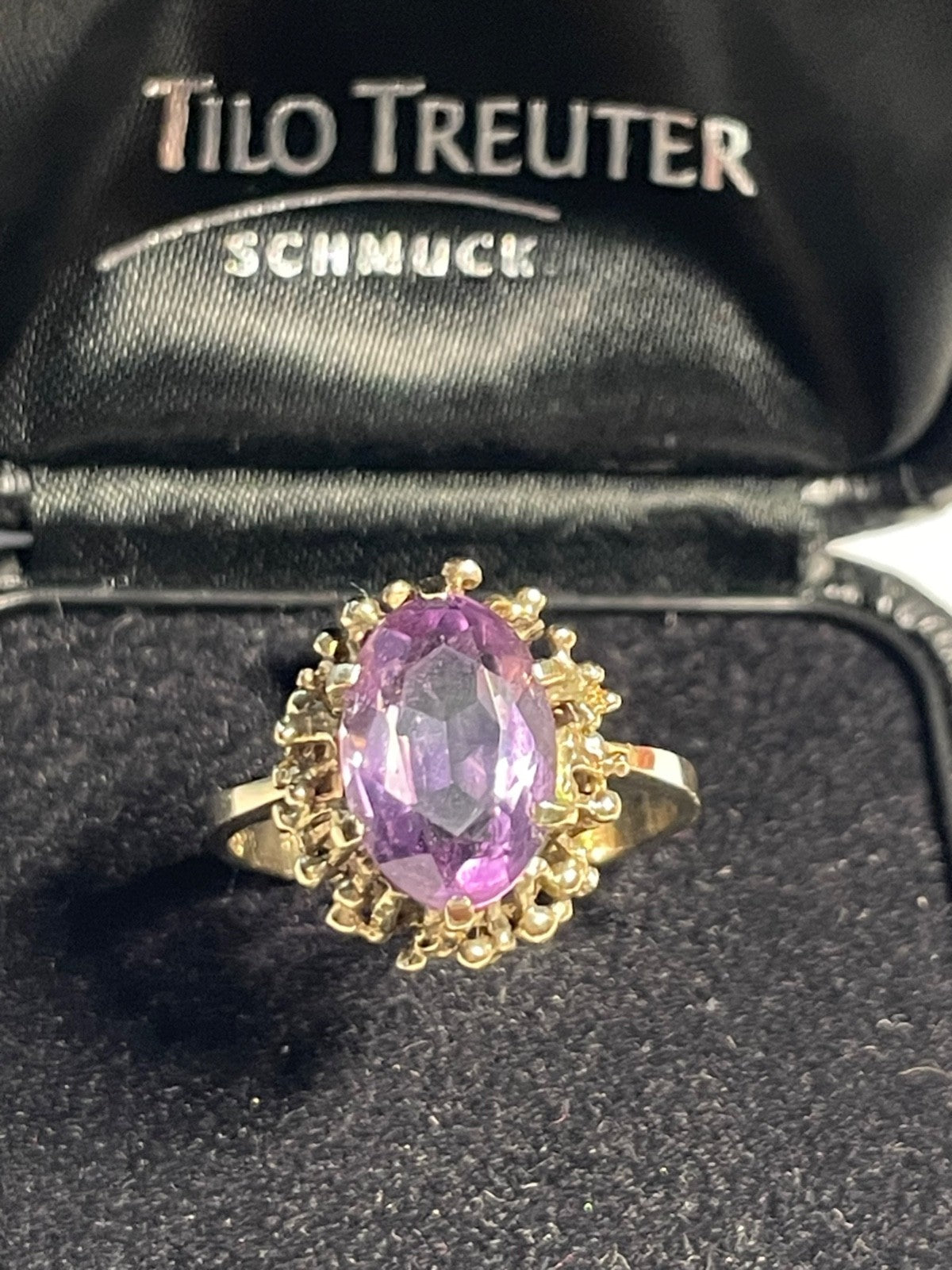 Klassisch Design 333 Gold 8 K Ring Amethyst Ø 18,4 mm RG 58 Juwelier wunderschön4