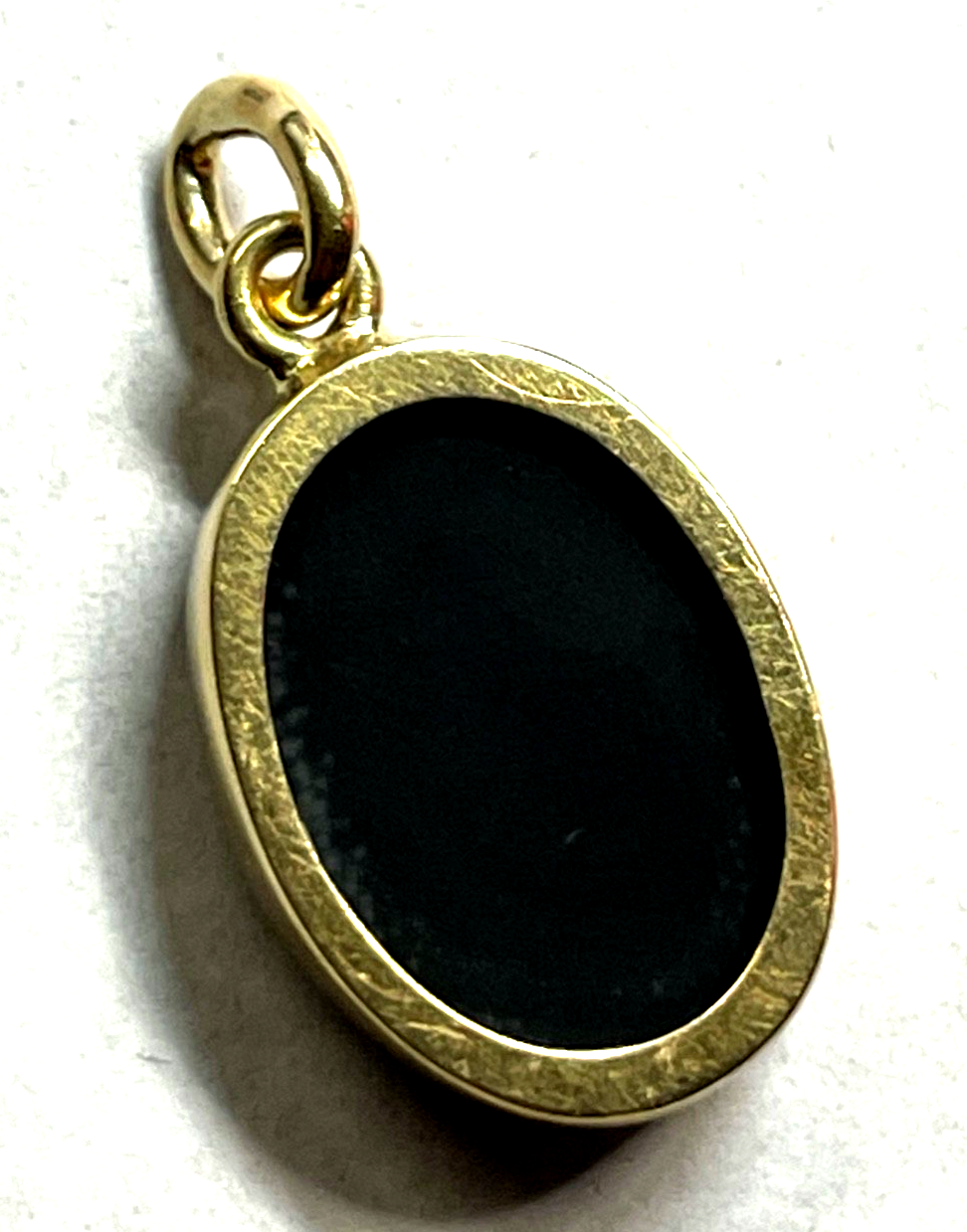 585 Gold 14 K Opal Anhänger Dublette L 27 B 14 mm solide Juwelier Qualität gepfl4