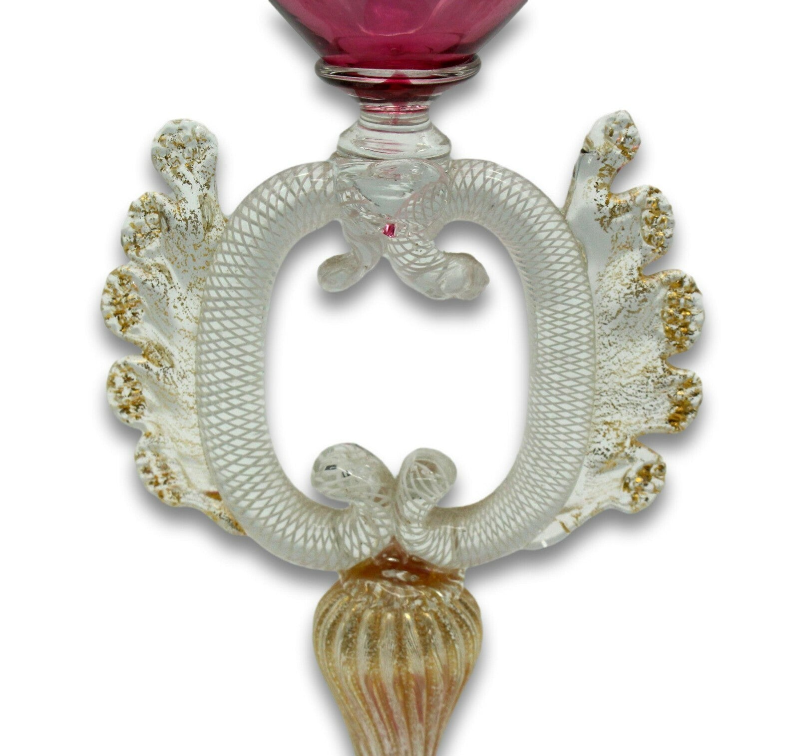 Murano - Glaskelch - Art Glass Design - Salviati - Goldstaub Einschmelzung2