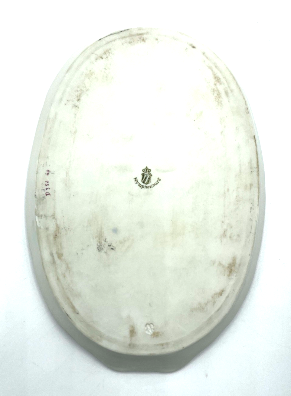 Antik Nymphenburg Porzellan Tablett handbemalt Konfekt Teller Petit Four Konfekt5