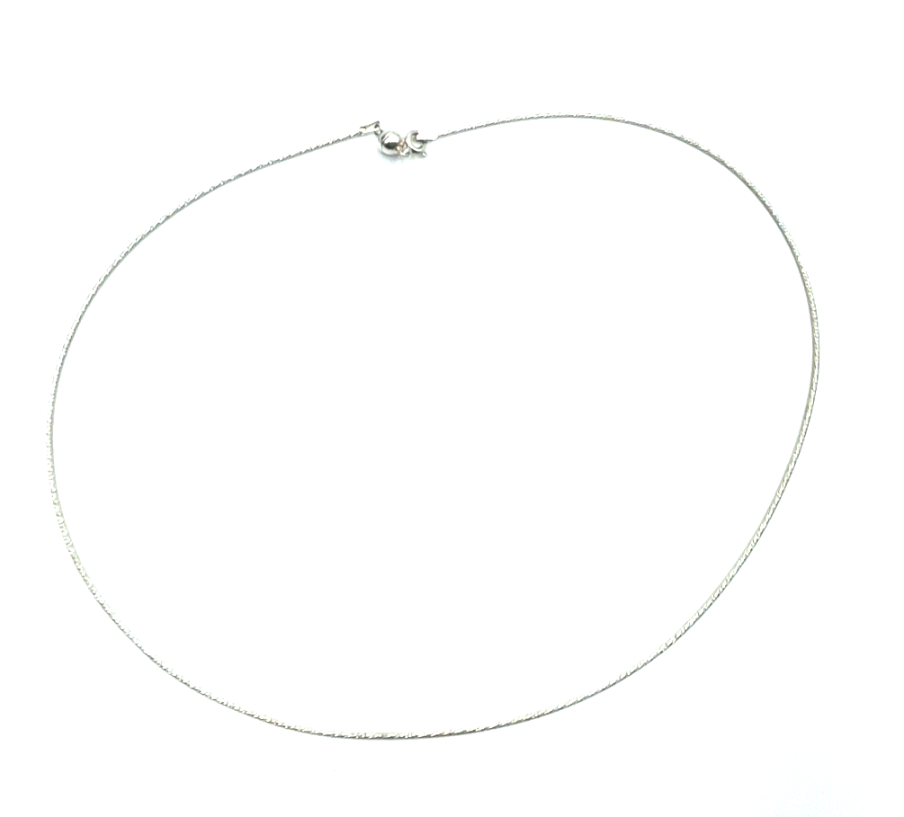 Neuwertige 925 Silber Halskette wie Omega Reif Magnetverschluss Kugel L 50 cm4