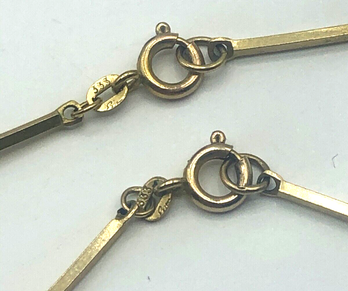 333 Gold 8 K Set Halskette + Armband Türkis Nugget Stäbchen Kette Juwelier apart9