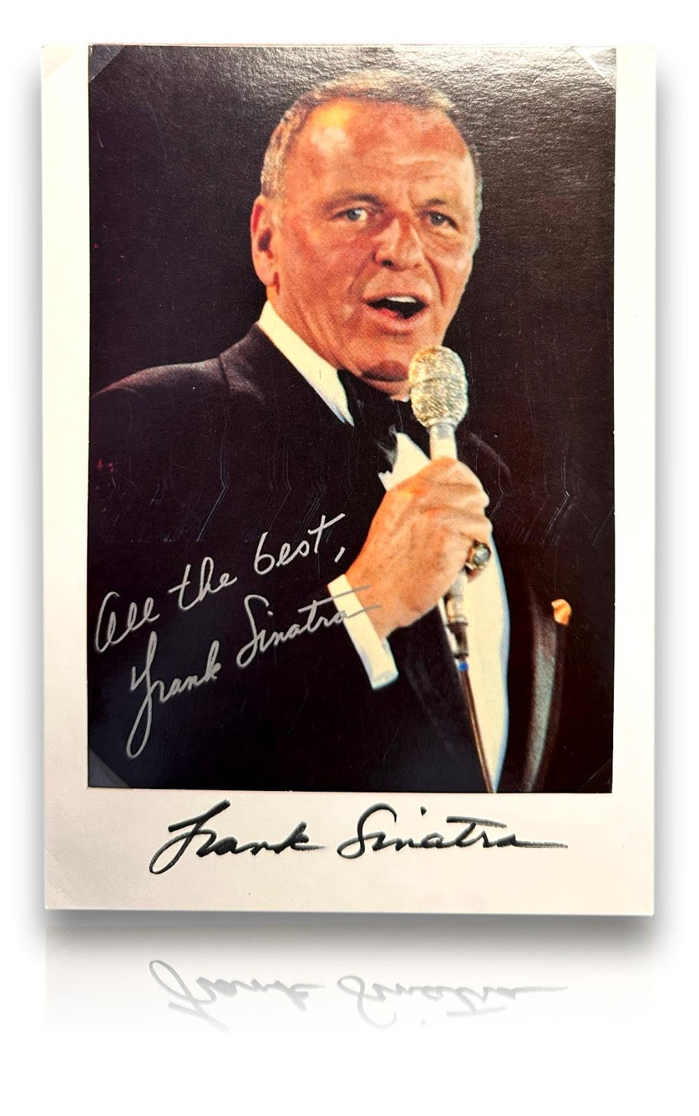 Original signierte Fotografie von Frank Sinatra – "Ol' Blue Eyes" - Autogramm0