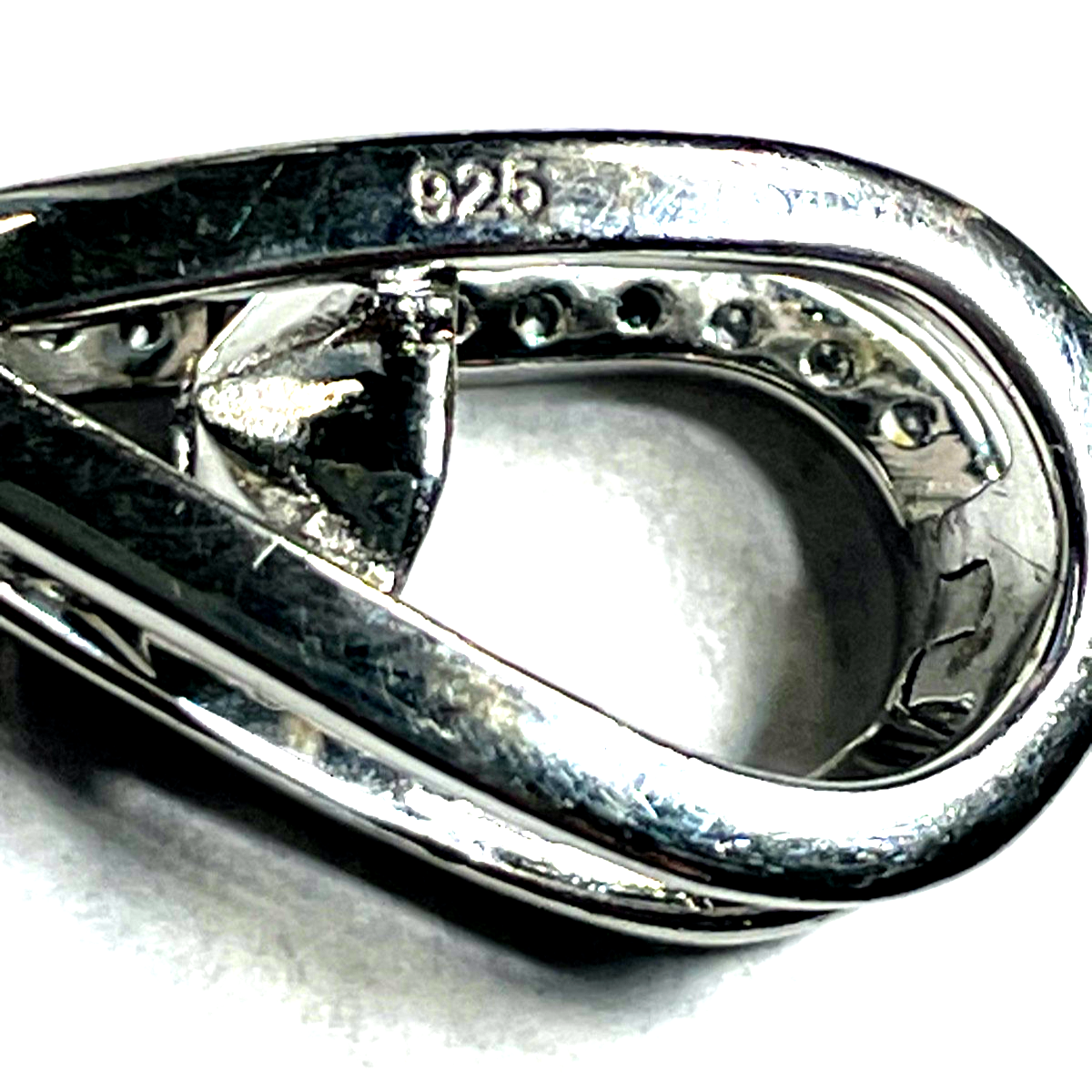 Ausgefallene SWZ Perlenkette 925 Silber Clip längenverstellbar 1A gepflegt 50 cm8
