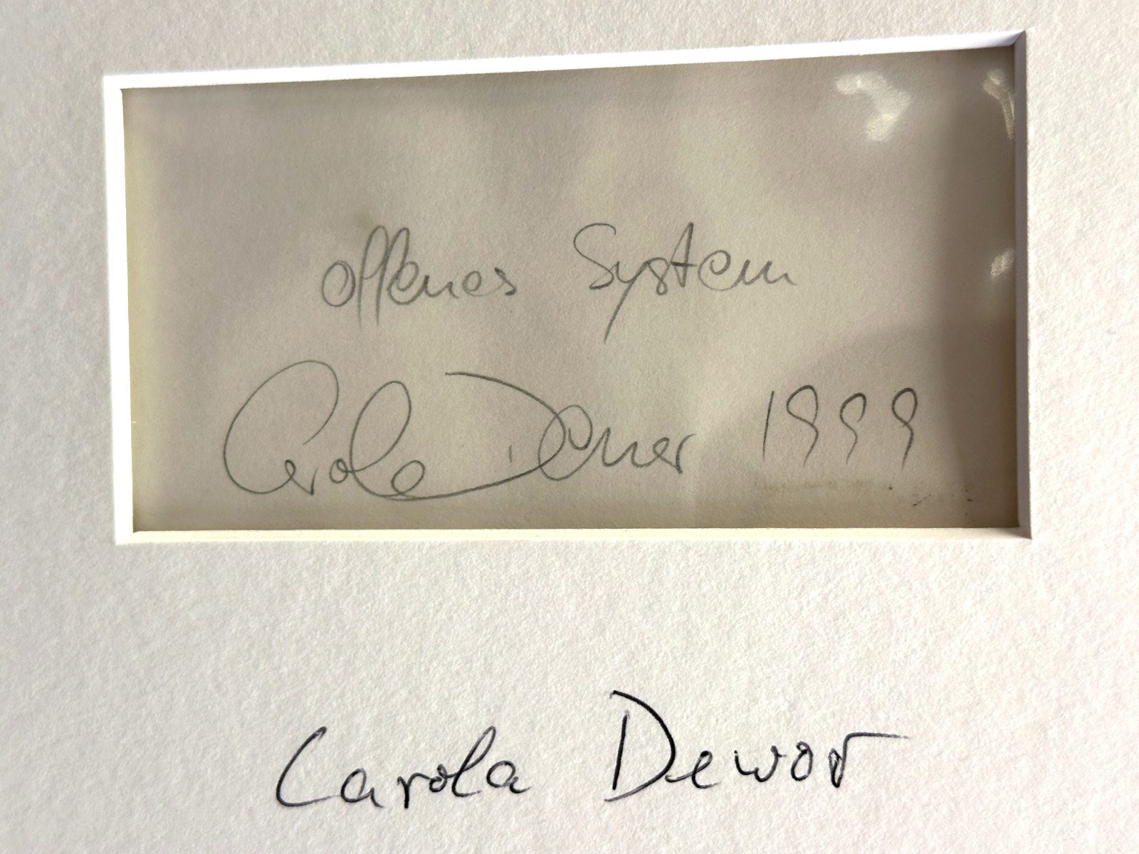 Carola Dewor – "Offenes System" (1999) - Aquarell - Unikat - gerahmt - 51x50 cm10