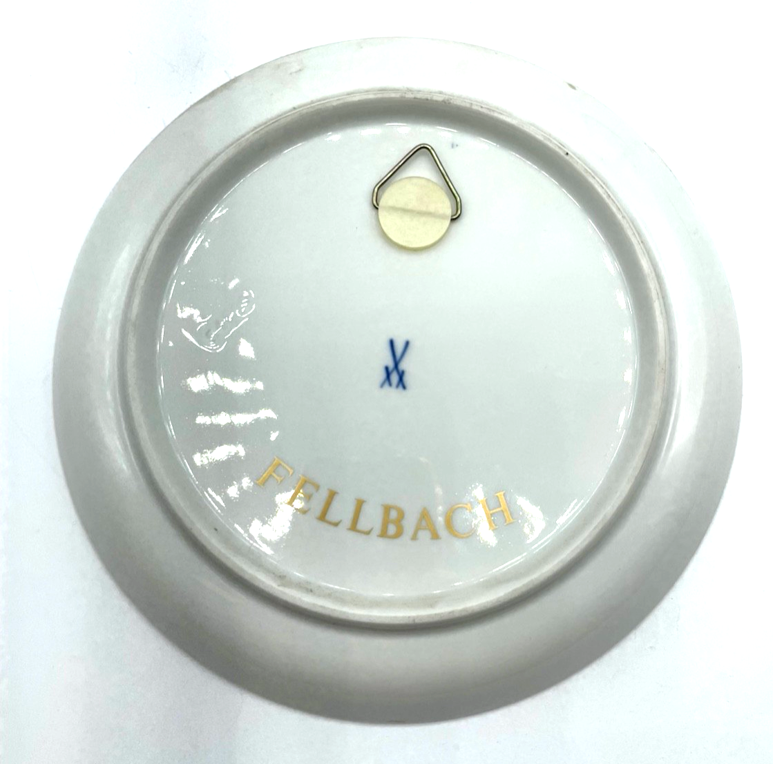 Vintage Meissen Porzellan Wandteller Fellbach Ansicht  Ø 17,7  cm 1A Zustand2