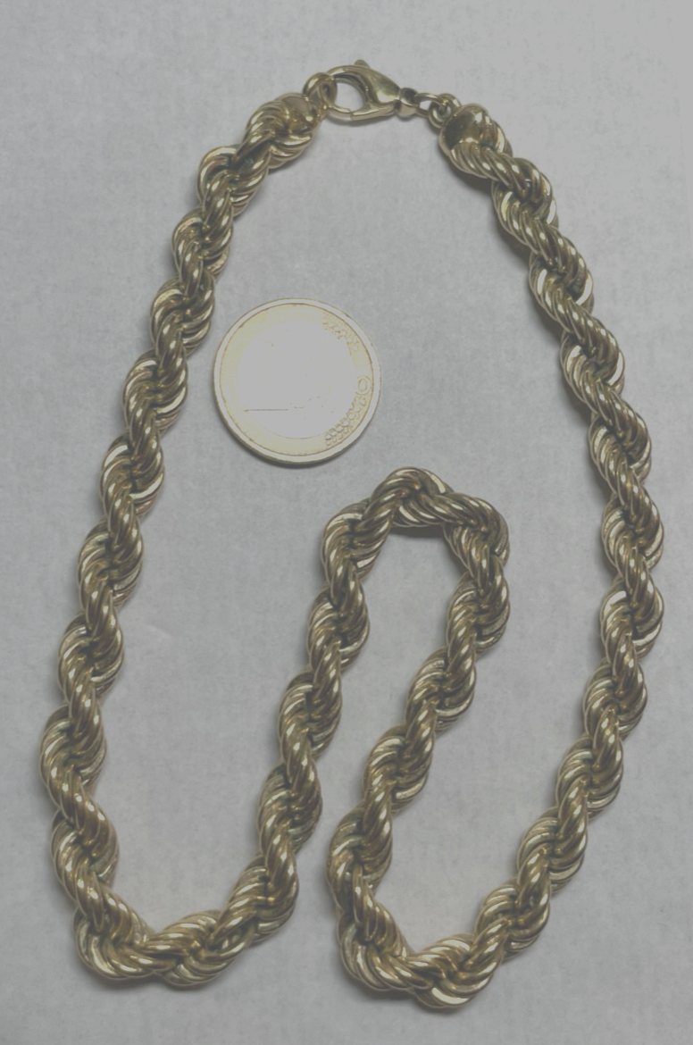 PL Pierre Lang mega Collier Statement Kordelkette  L 44 cm B 8,5 mm wie neu2
