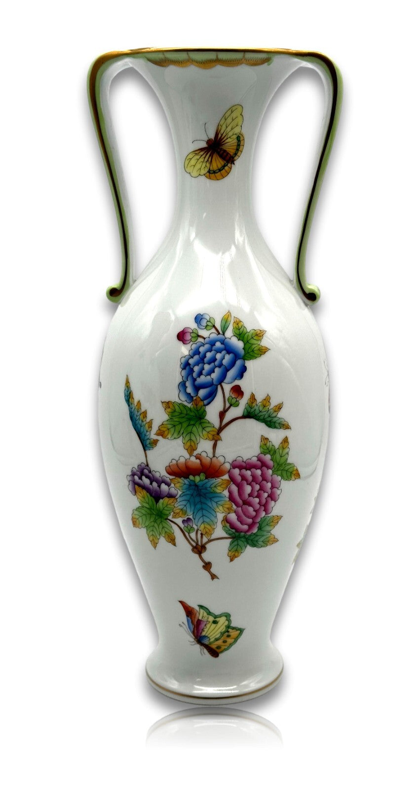 Herend 7176/VBO -  paar Amphoren Vase - Porzellan - Queen Victoria Handbemalt3