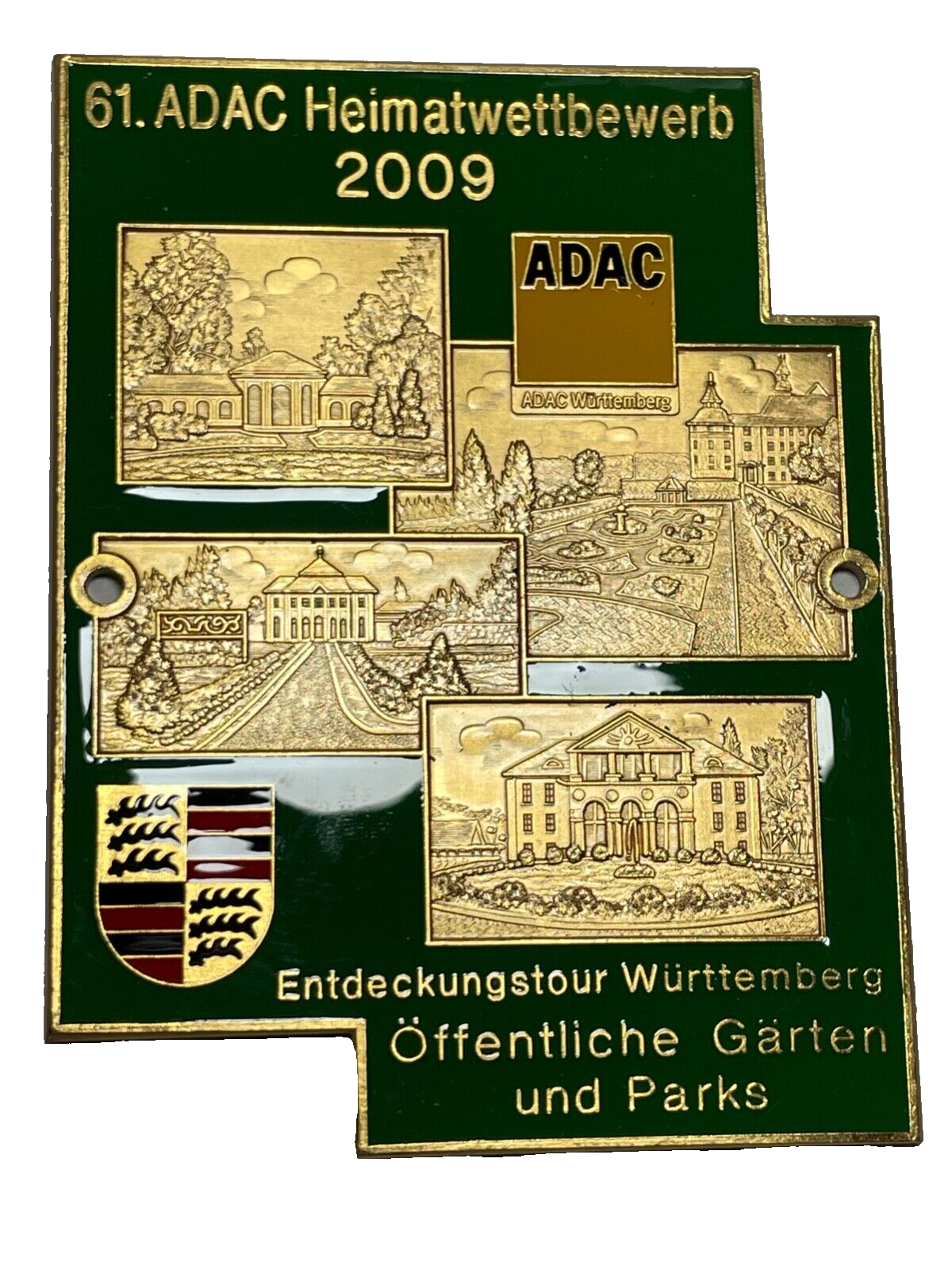 61. ADAC Heimatwettbewerb Württemberg 2009 Automobil Auto Plakette Car Badge1