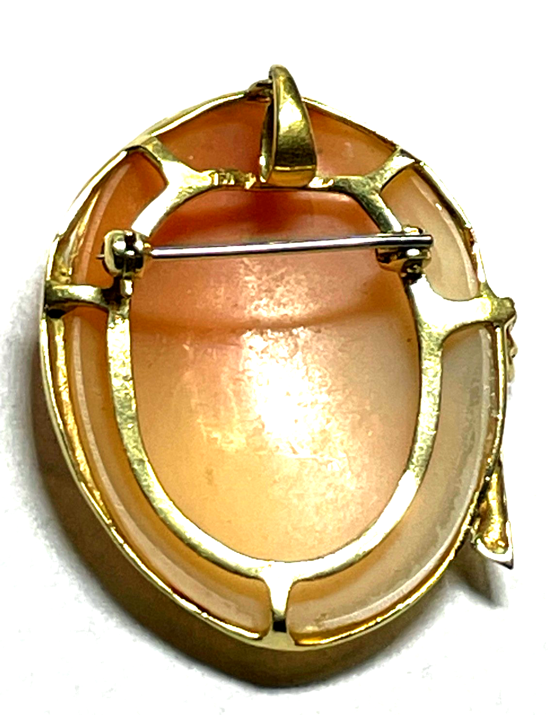 Antik Anhänger oder Brosche feine gr. Gemme Cameo in 750 Gelbgold + 3 Brillanten7